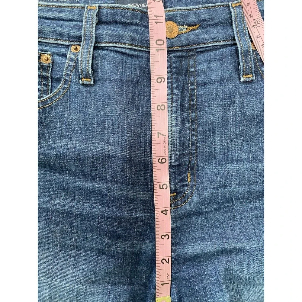 J.Crew Curvy Toothpick Jeans Women’s 27 High Rise Skinny Blue Denim H8209